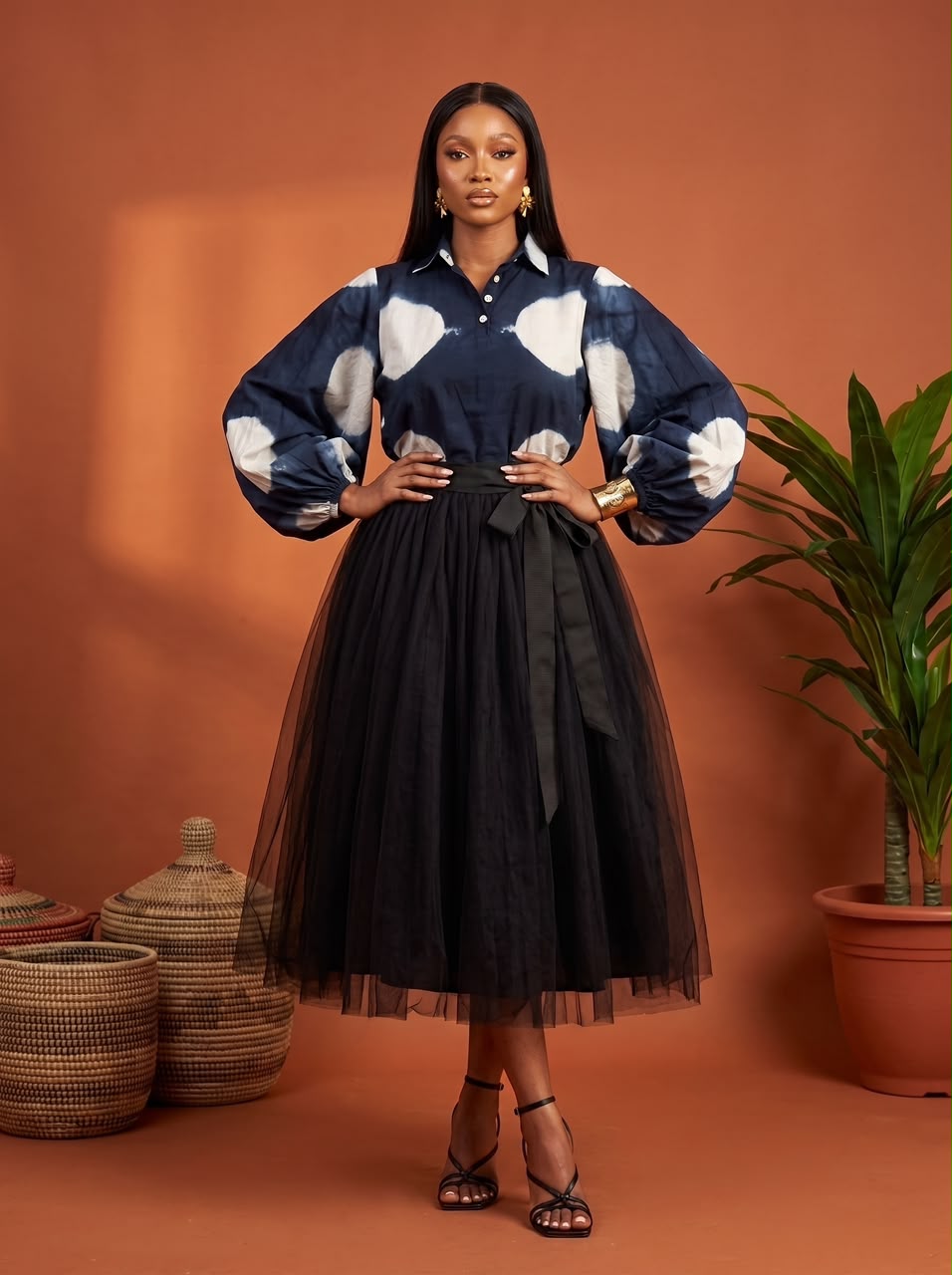 Shindara Adire blouse