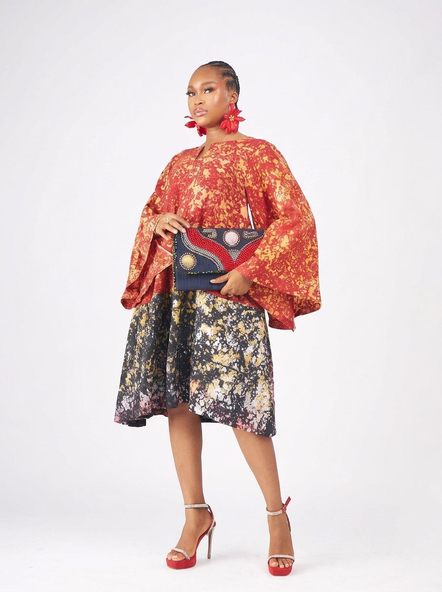 Bibanke Adire Shift Dress