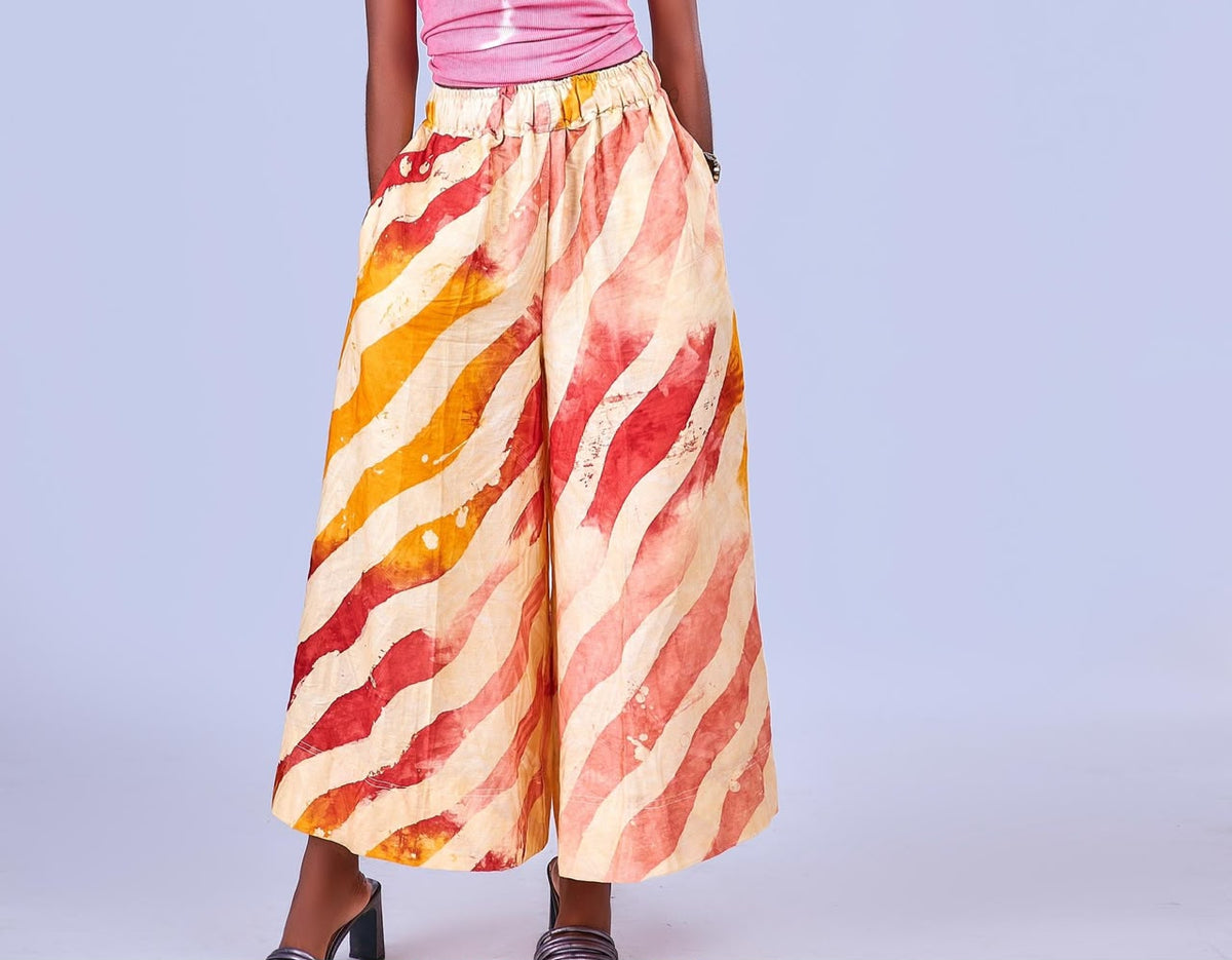 Ogo adire cullotte pants