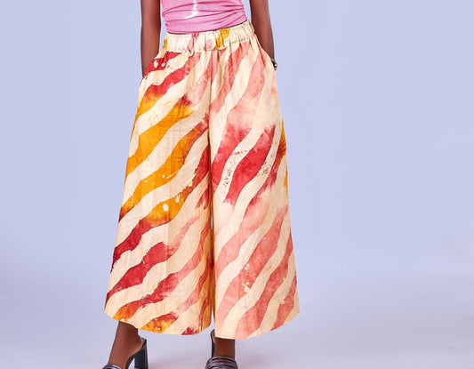 Ogo adire cullotte pants