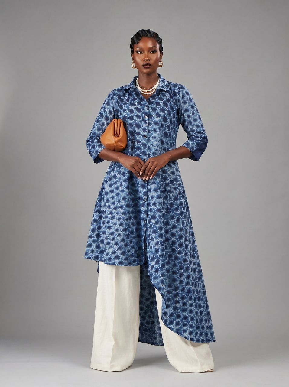 Faiza hi-low Shirt Dress