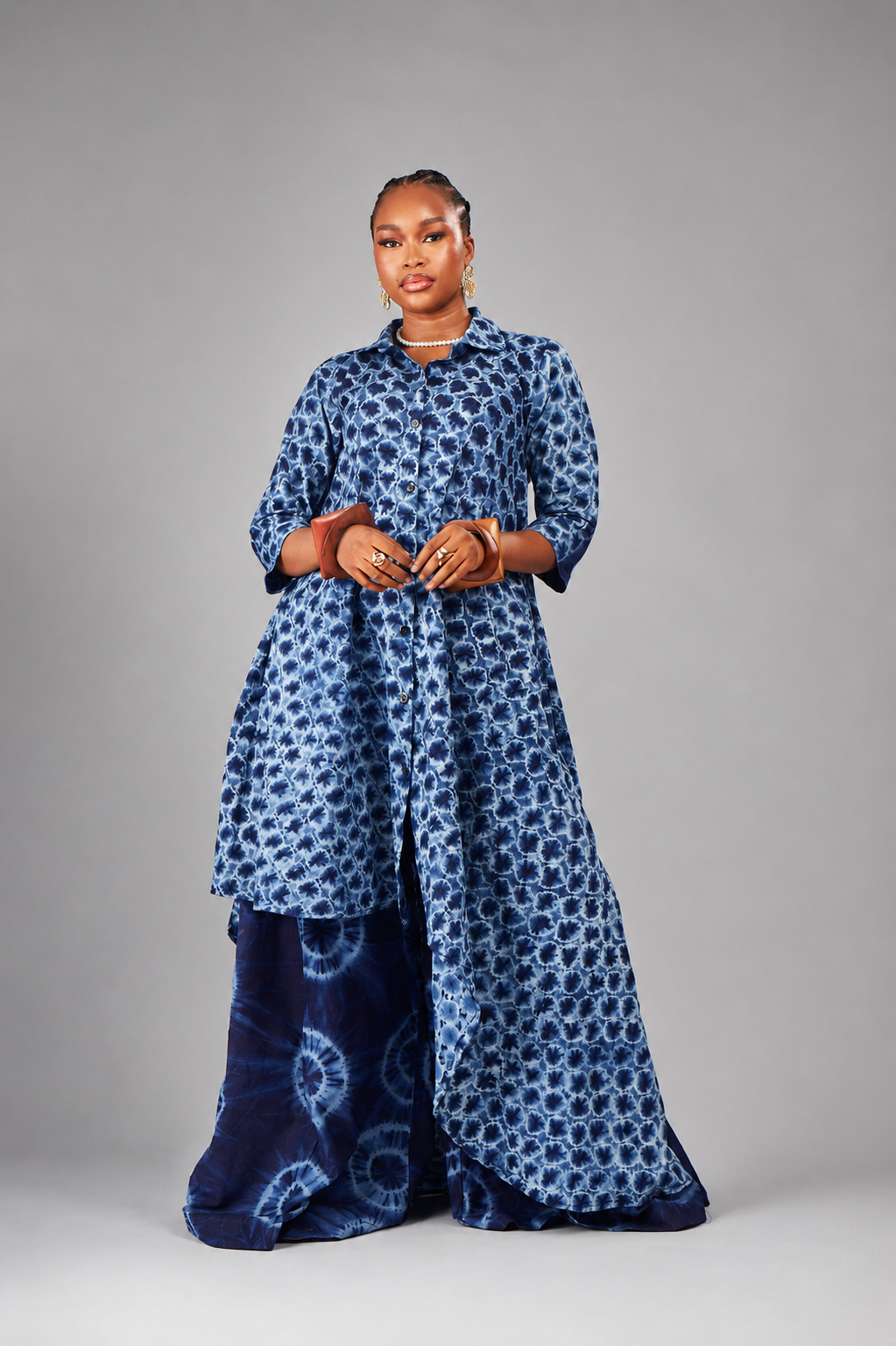 Faiza hi-low Shirt Dress