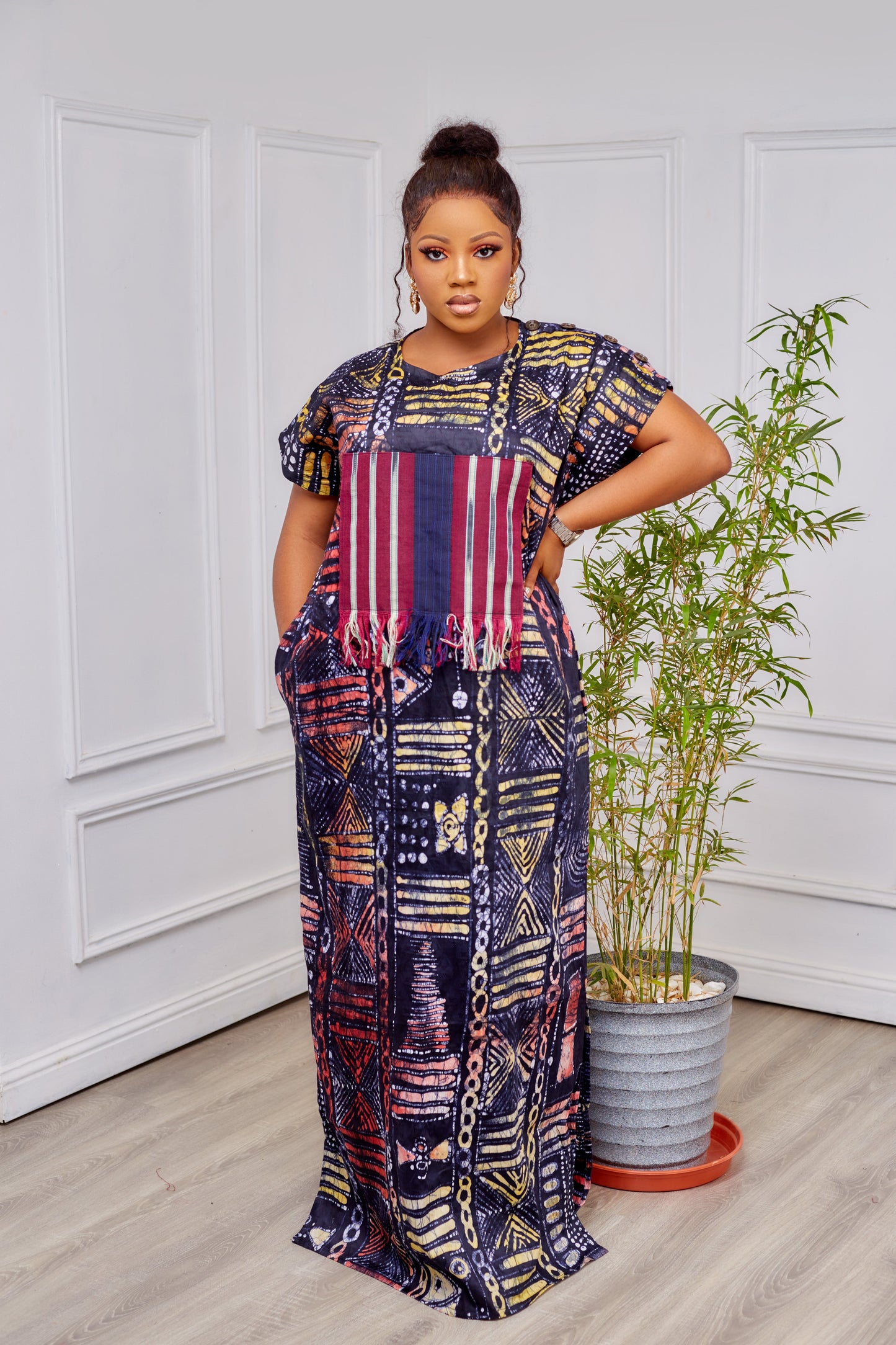 Rhoda Aso Oke patchwork Dress