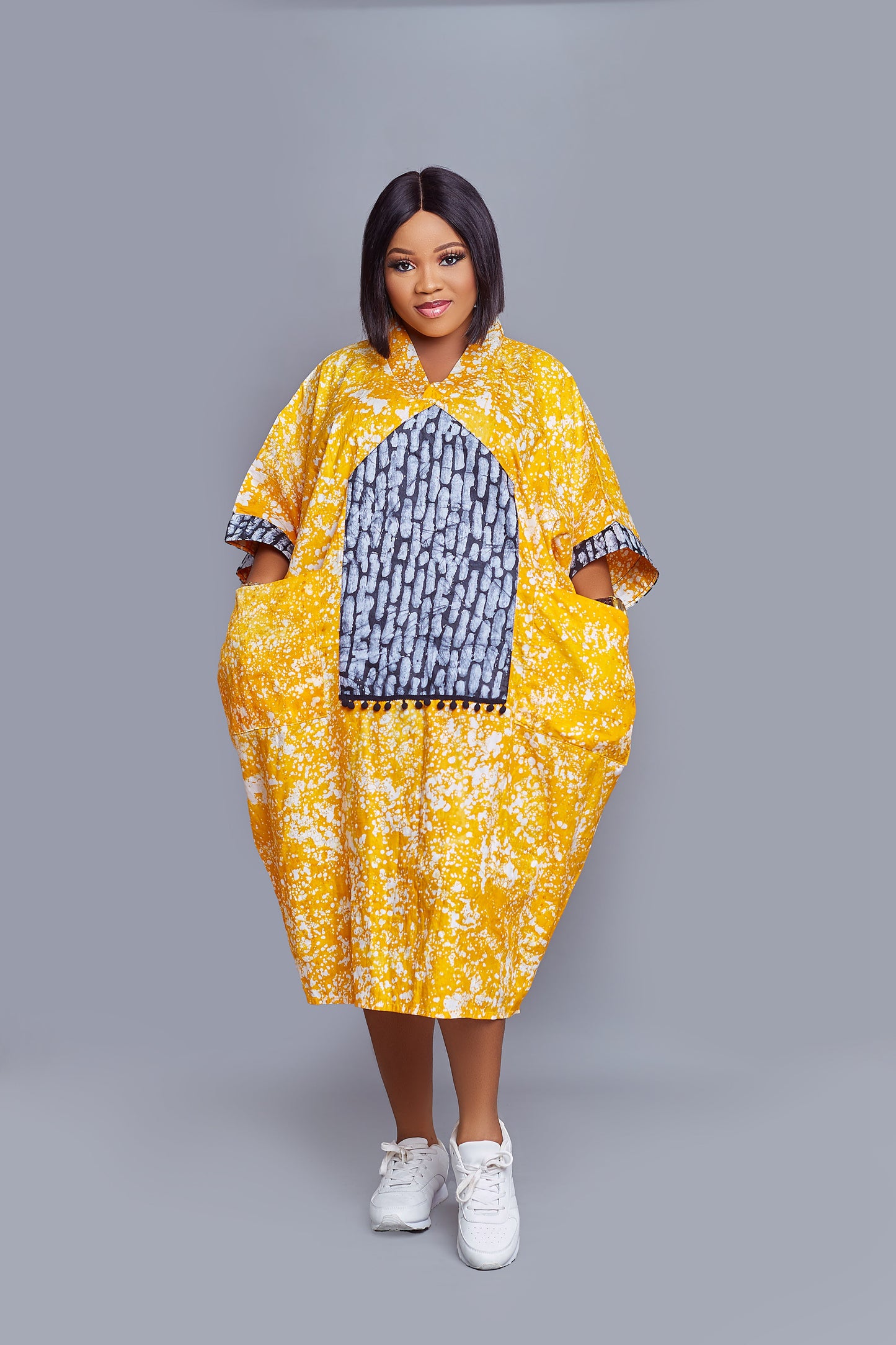 Robe Chisimdi 2print Adire Bou-bou